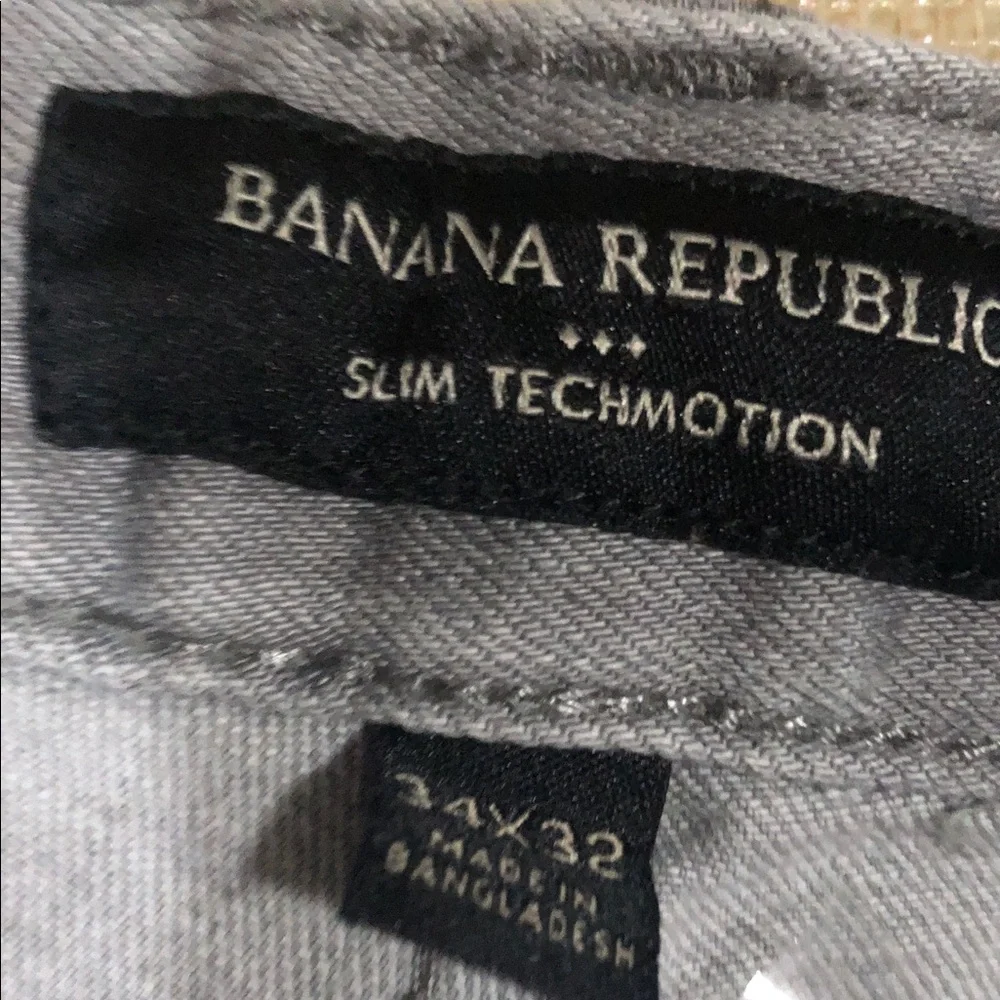 Banana Republic Light Gray Slim Techmotion Jeans